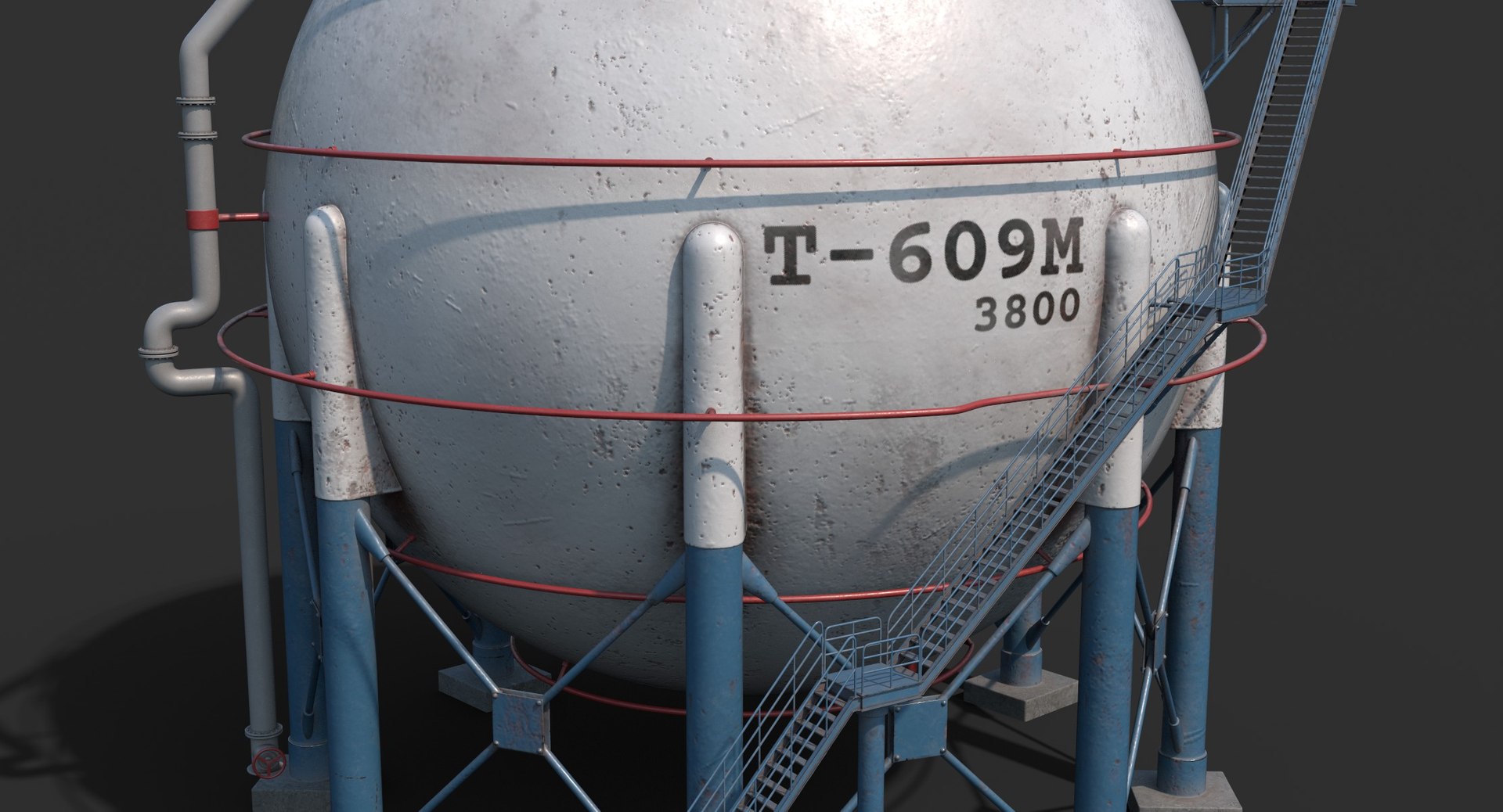 3D Spherical Tank - TurboSquid 1371475