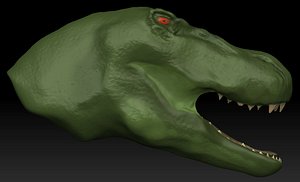 t-rex dinosaur head 3d model