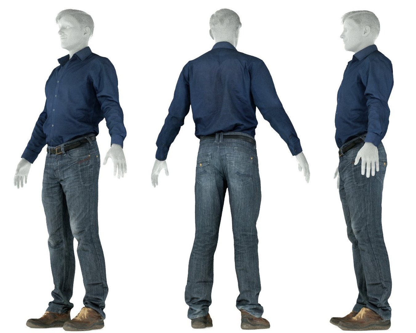 3D Male Clothing Outfit - TurboSquid 1329878