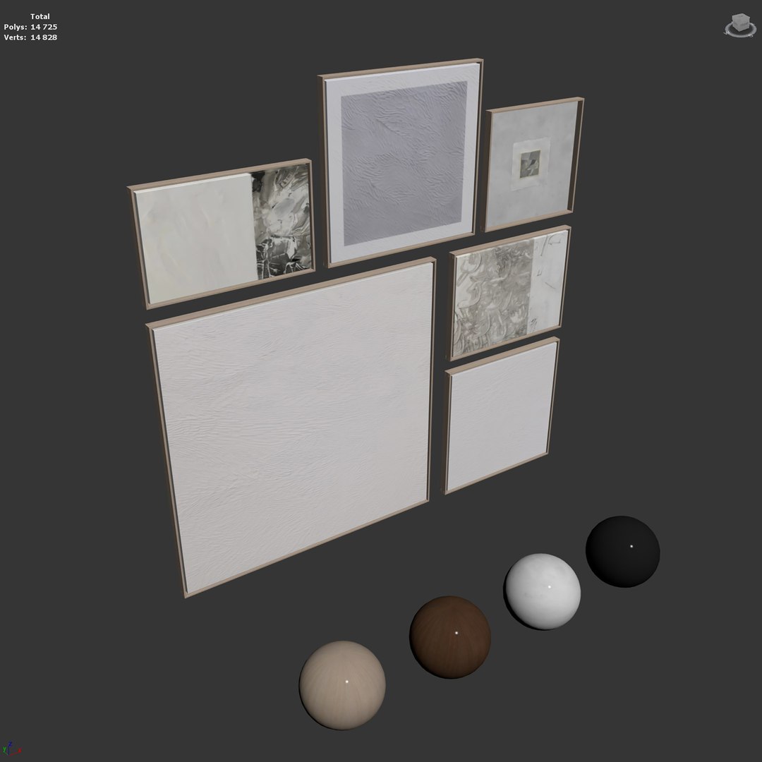Abstract Painting Frame Set 08 3D Model - TurboSquid 2341001