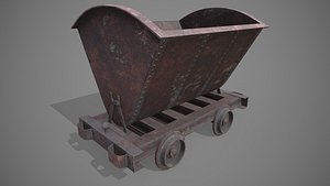 Mine cart 3D model