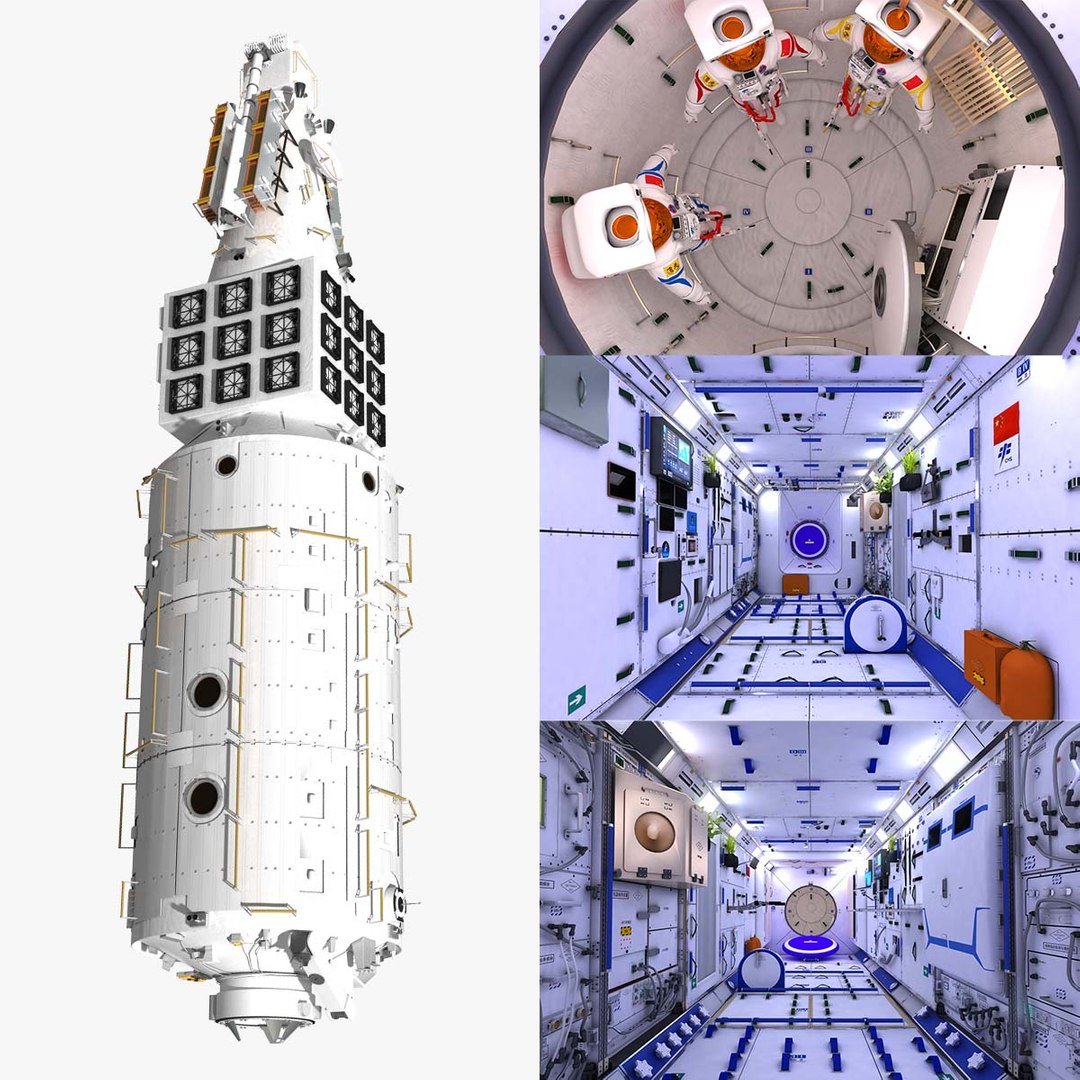 3D Elysium Space Station Model - TurboSquid 1618036, image size:1080x1080