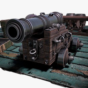 Vessel cannon 3Dmodel