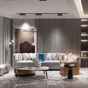 Collection of Modern living room - full furniture 68 3D model