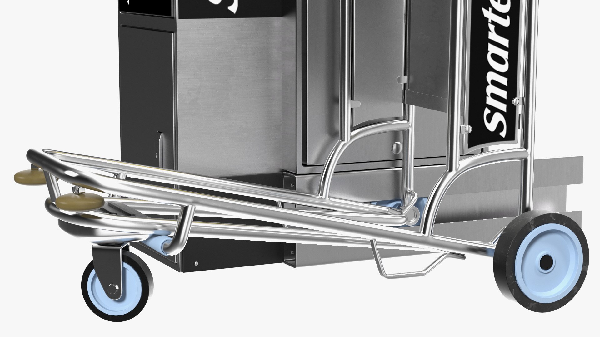 3D model Smartecarte Airport Cart Management Unit with Carts TurboSquid 2104236