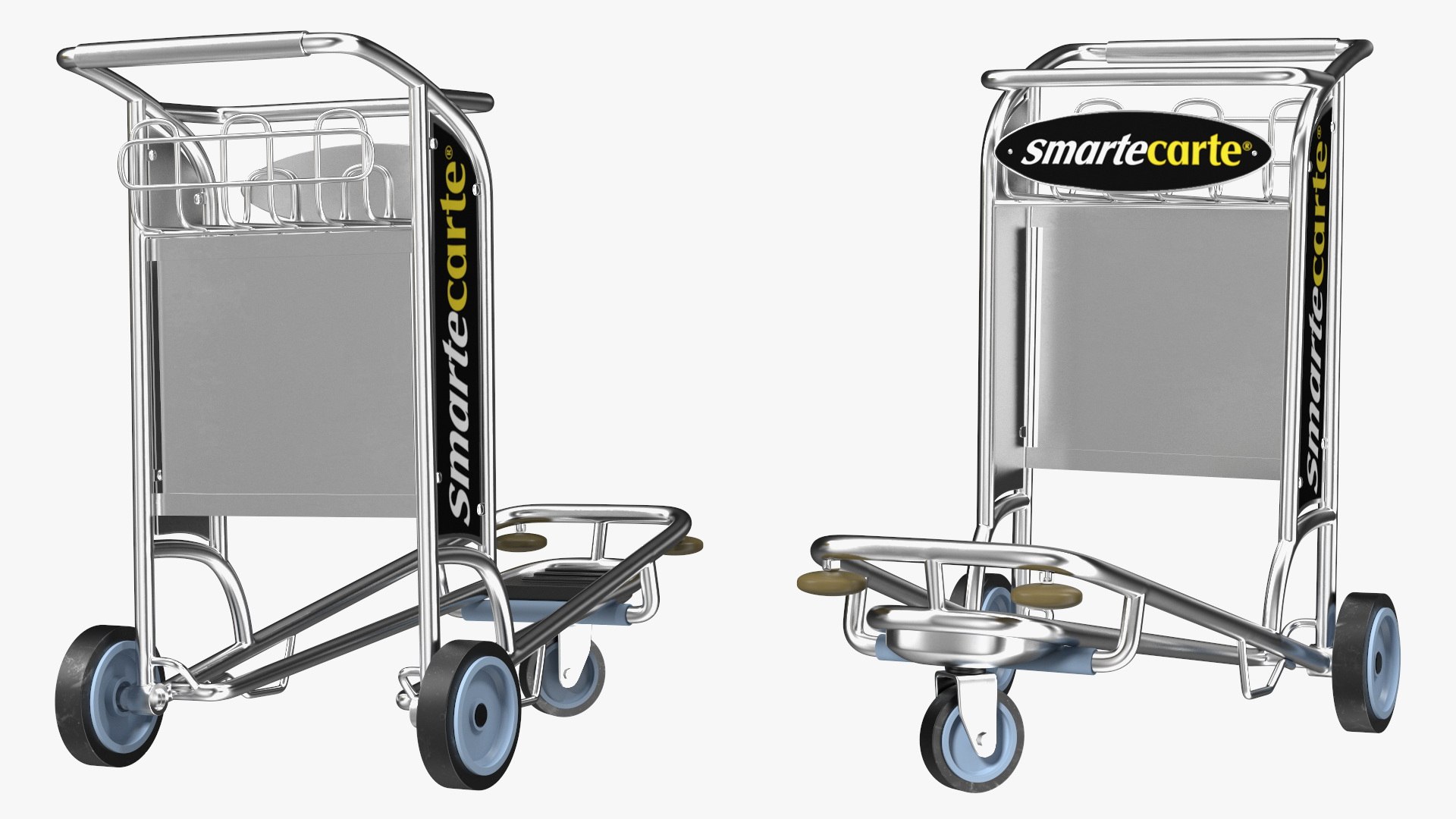 3D model Smartecarte Airport Cart Management Unit with Carts TurboSquid 2104236