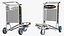 3D model Smartecarte Airport Cart Management Unit with Carts