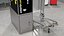 3D model Smartecarte Airport Cart Management Unit with Carts