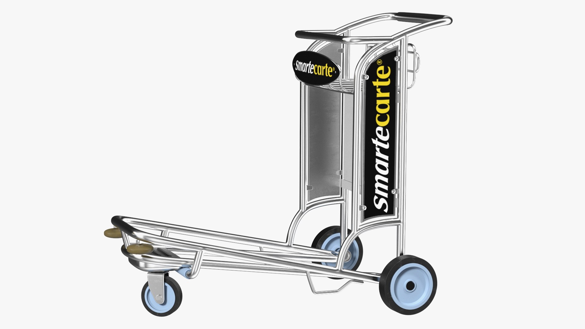 3D model Smartecarte Airport Cart Management Unit with Carts TurboSquid 2104236