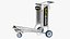 3D model Smartecarte Airport Cart Management Unit with Carts