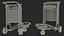 3D model Smartecarte Airport Cart Management Unit with Carts