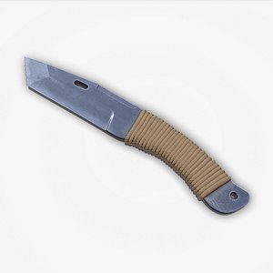 Throwing Knife Low-poly PBR 3D