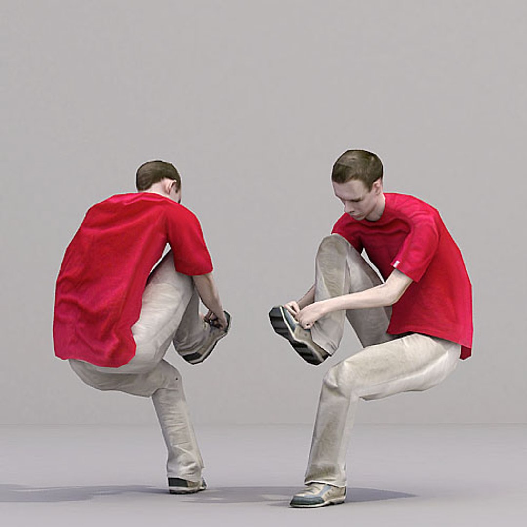 3d axyz human characters model