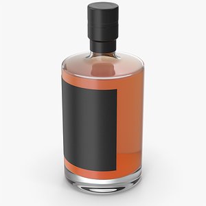Whisky Glass Bottle 3D model