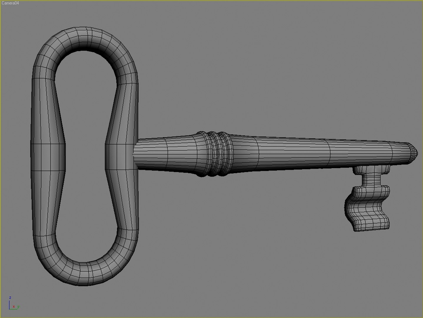 3d 3ds old rusty key