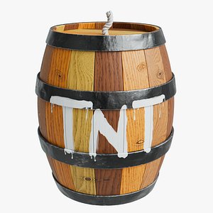 3D Donkey Kong TNT Barrel model