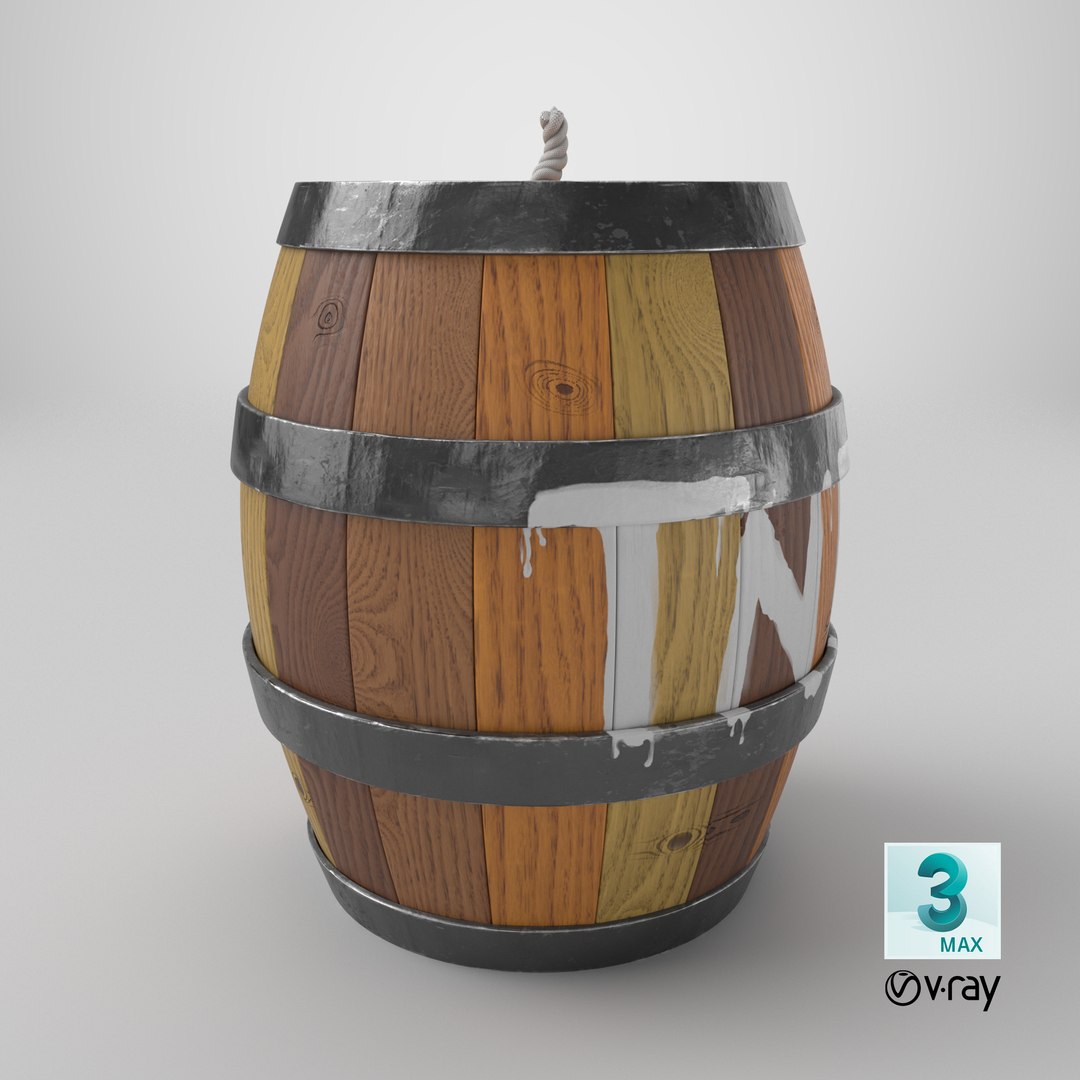 3D Donkey Kong TNT Barrel model https://p.turbosquid.com/ts-thumb/IC/GHXkz1/7r/stemcell_max_vray_render/png/1739908834/1920x1080/fit_q87/c7f1f560ce6150498216e3fada1224a6d271c873/stemcell_max_vray_render.jpg