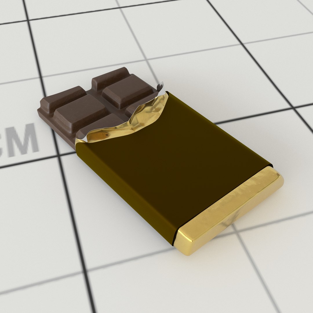 Chocolate Bar Model - TurboSquid 1204017