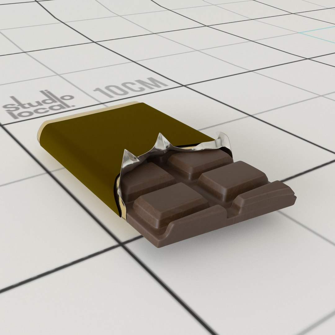 Chocolate Bar Model - TurboSquid 1204017
