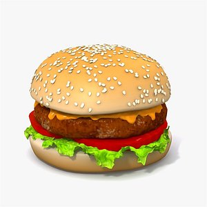 hamburger bread 3d 3ds