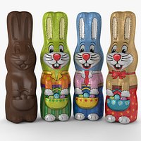 Chocolate Foil Easter Bunnies