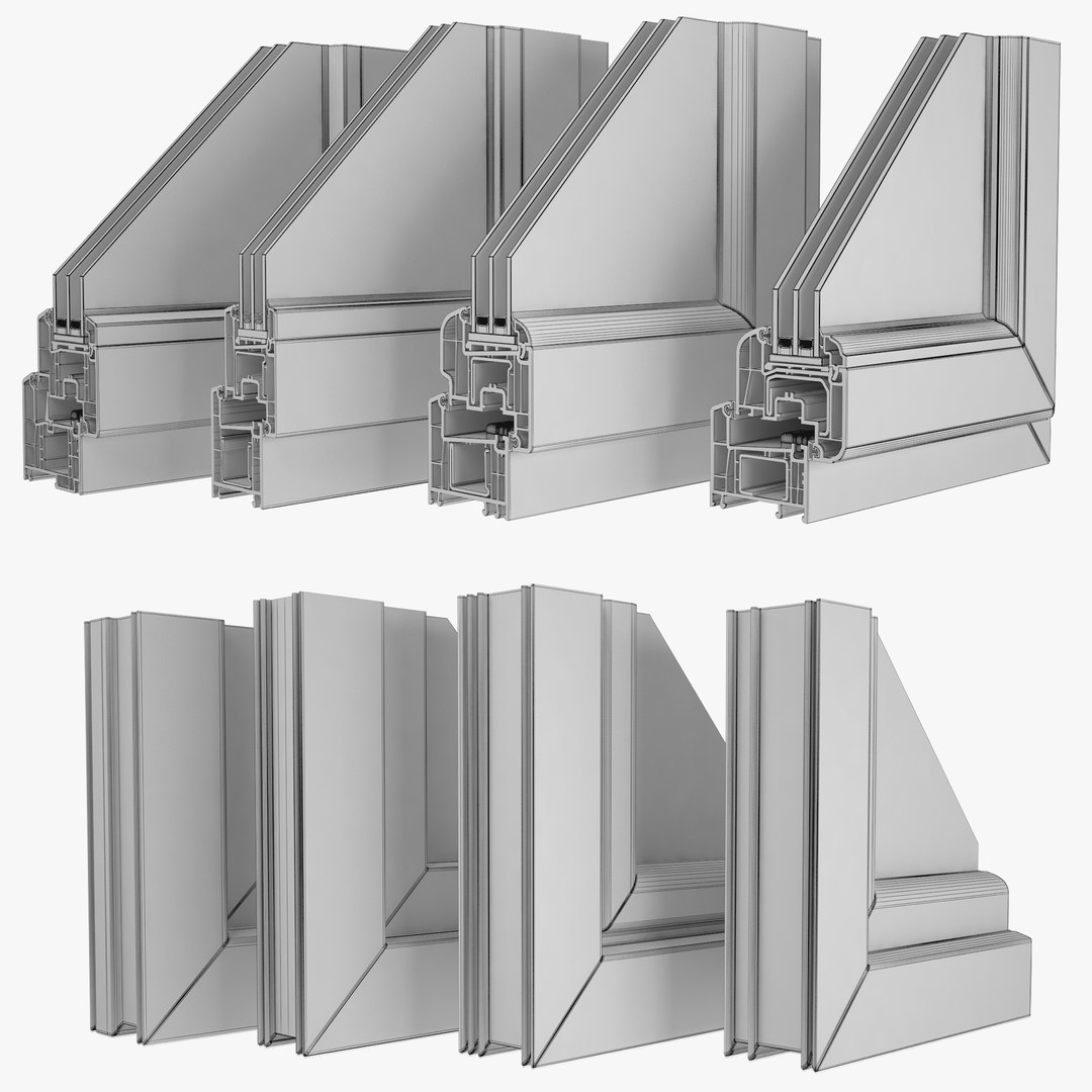 3d Window Profilles Model