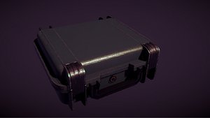3D Weapon Case Model With Textures - Rigged - Detail VR  AR 3D model
