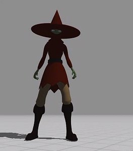 3D magical explorer red model