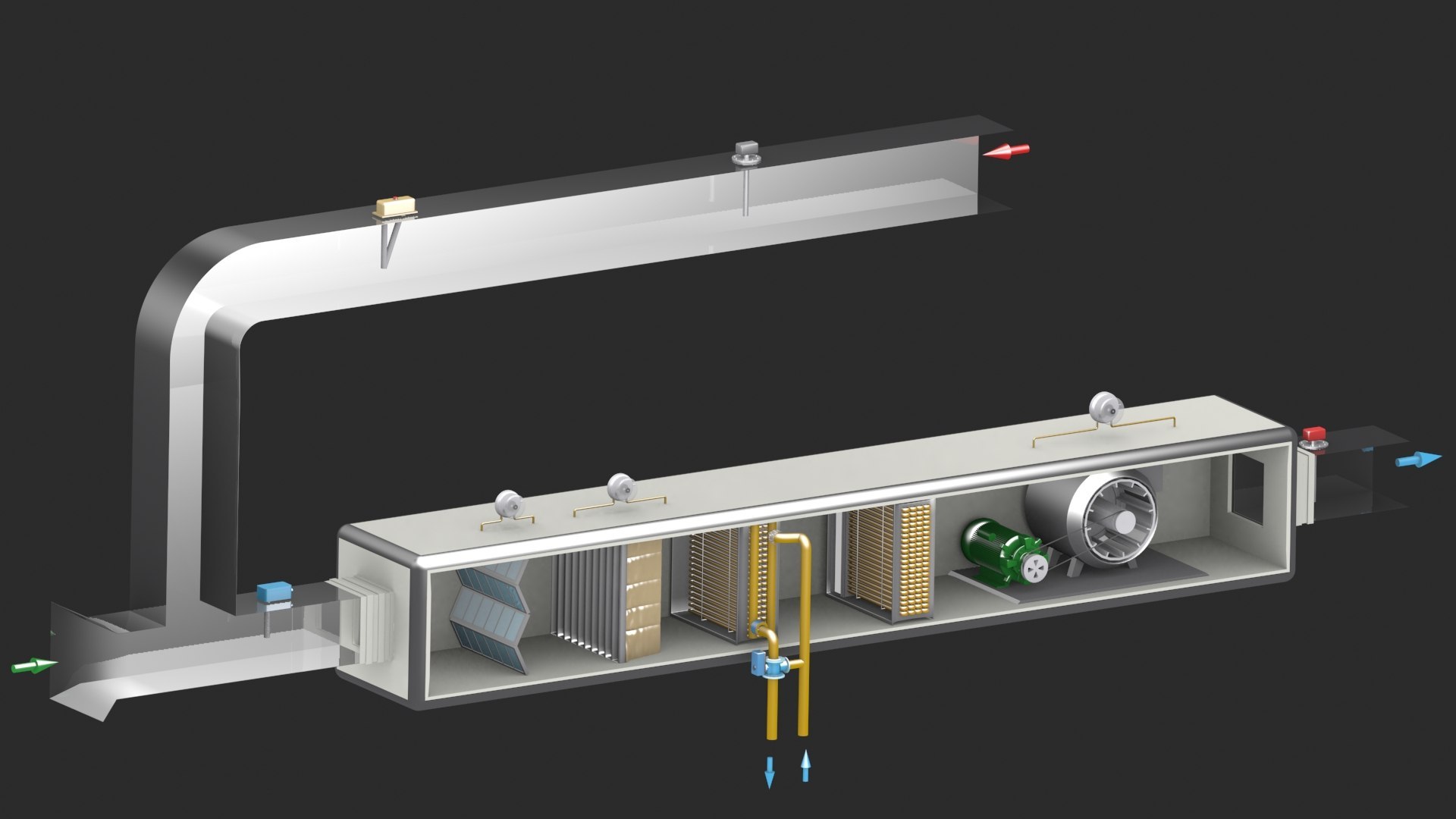 3D Air Handling Unit Bundle Model - TurboSquid 2378057