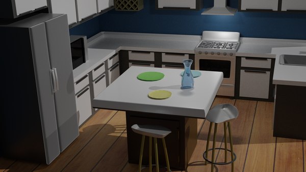 kitchen blender 3d model free download