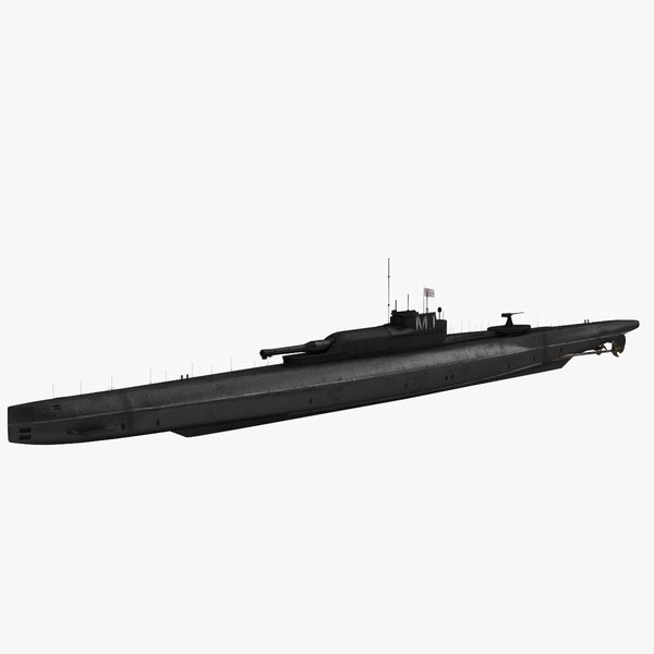 HMS M1 M-Class Submarine Dynamic Simulation 3D model