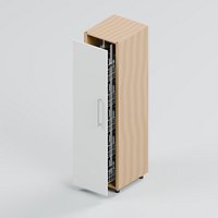 Tall Pullout Pantry with Five Wire Baskets