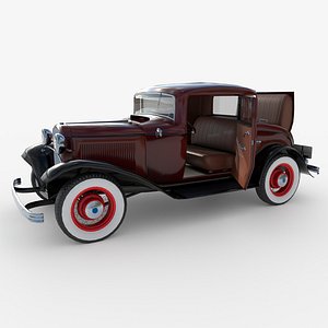 3D 1932 retro coupe