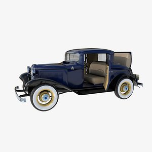 3D 1932 retro coupe