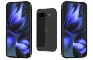 Google Pixel 9a Obsidian Low Poly 3D model