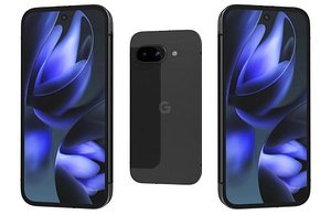 Google Pixel 9a Obsidian Low Poly