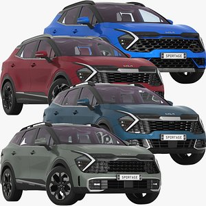 Kia Sportage 2023 Collection Low Interior 3D model