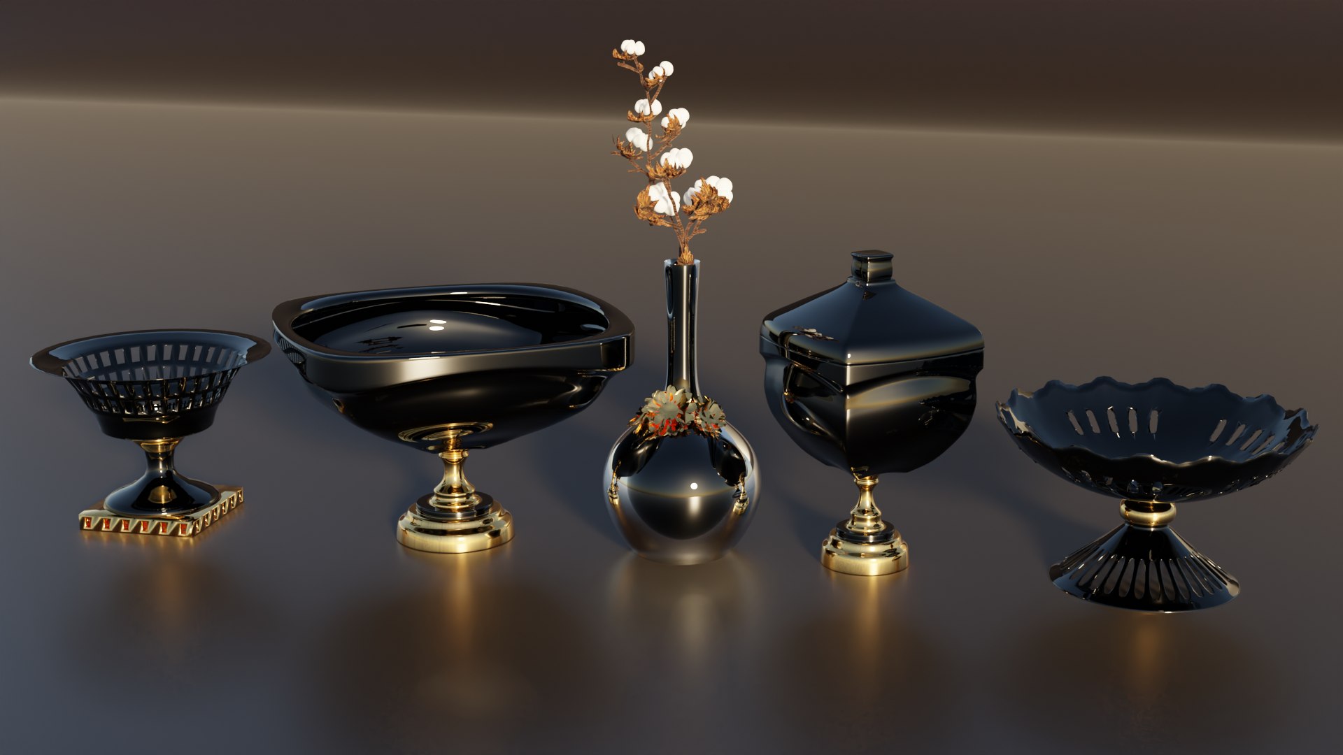 3D Decorative Vases model - TurboSquid 2141688
