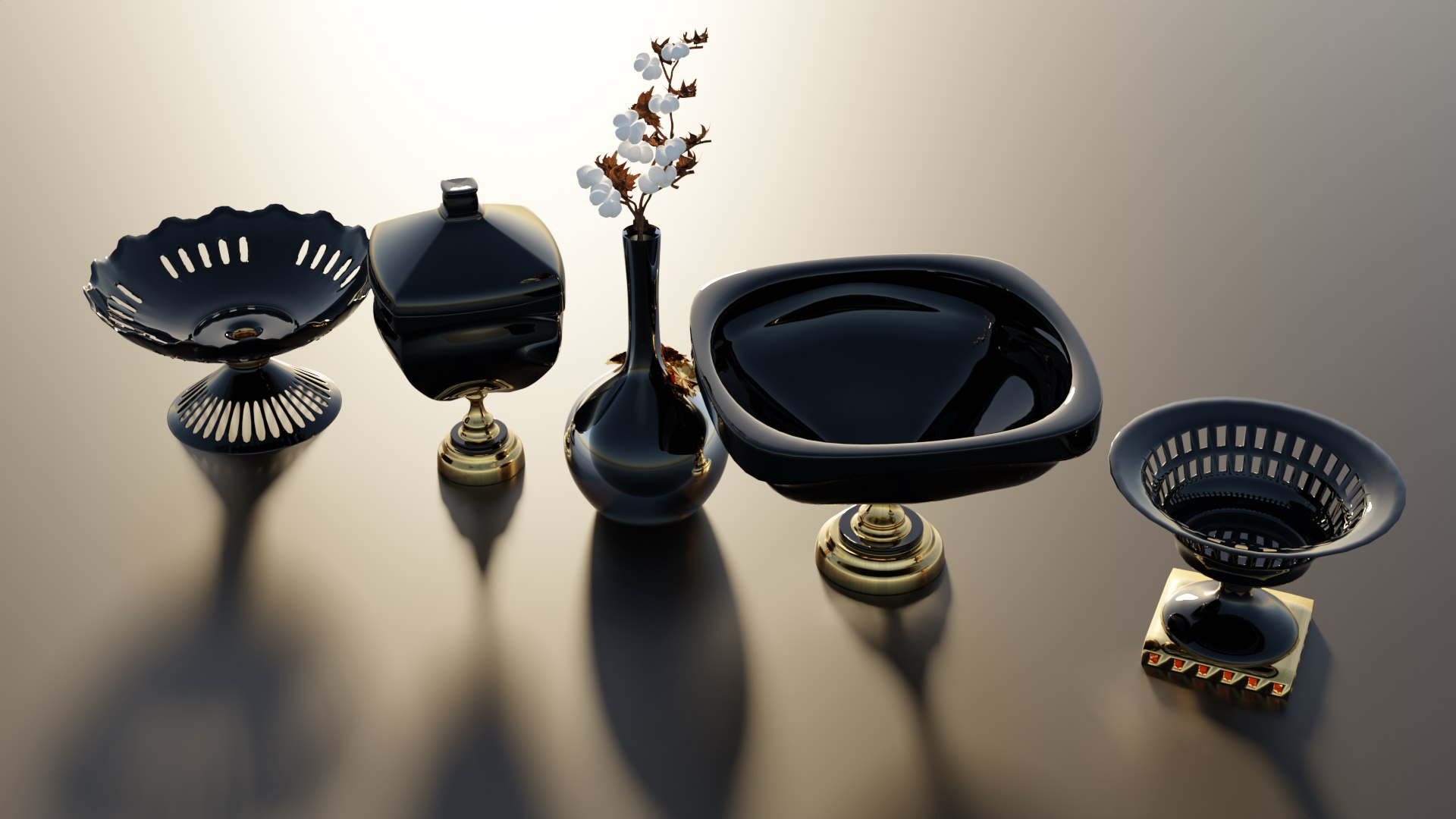 3D Decorative Vases model - TurboSquid 2141688