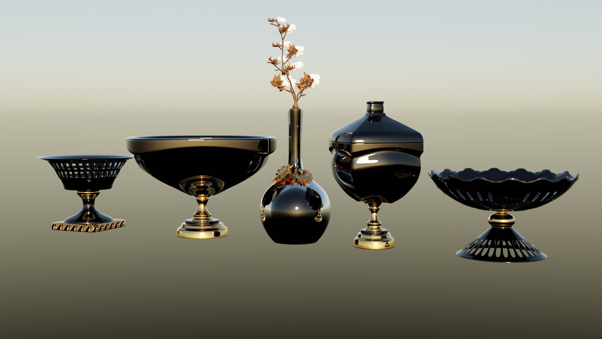 3D Decorative Vases model - TurboSquid 2141688