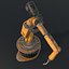 Industrial welding robot Kuka rigged