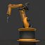 Industrial welding robot Kuka rigged