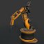 Industrial welding robot Kuka rigged