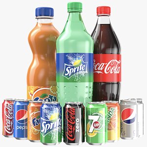 Soda Bottles And Cans Collection