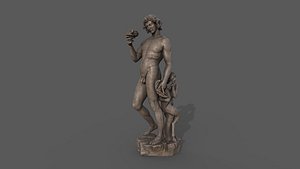 3D Bacchus statue
