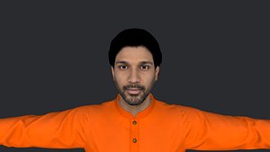 Allu Arjun Hyper Realistic Full Body Fully Rigged Character