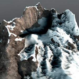 mountain range peak 3d model
