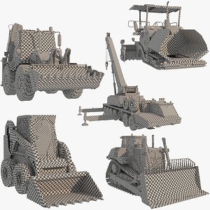 Heavy Construction Machinery 5 in 1 UVW Only 2