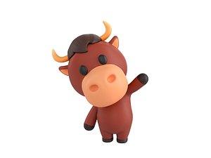 Character138 Rigged Bull 3D model