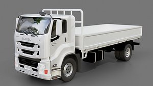 3D Isuzu Giga Tractor Flatbed Truck model